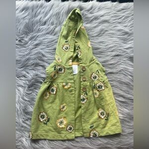 NWOT Carter's Olive Floral Button-Up